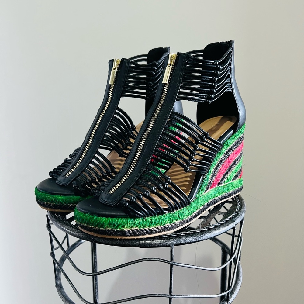 Gucci designer colors sandals unique wedges wedding shoes
